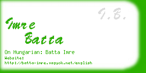 imre batta business card